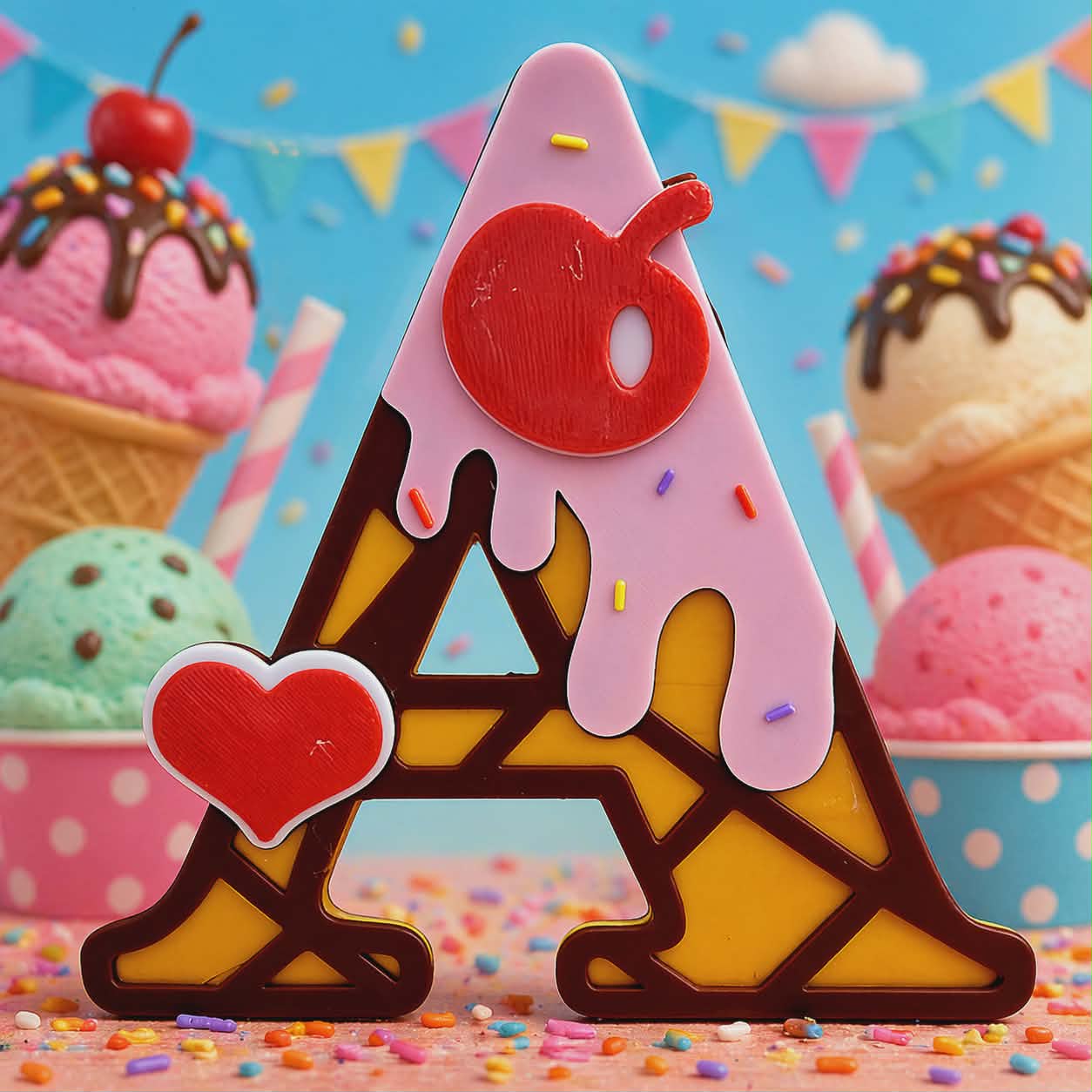 Ice Cream Letters A-Z