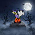 Halloween Ghostly Alphabet - Y on Square Headstone