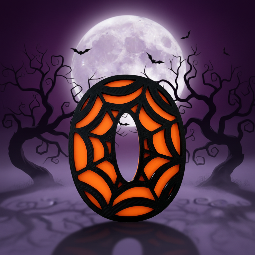 Halloween Ghostly Numbers - 0 Spooky Background