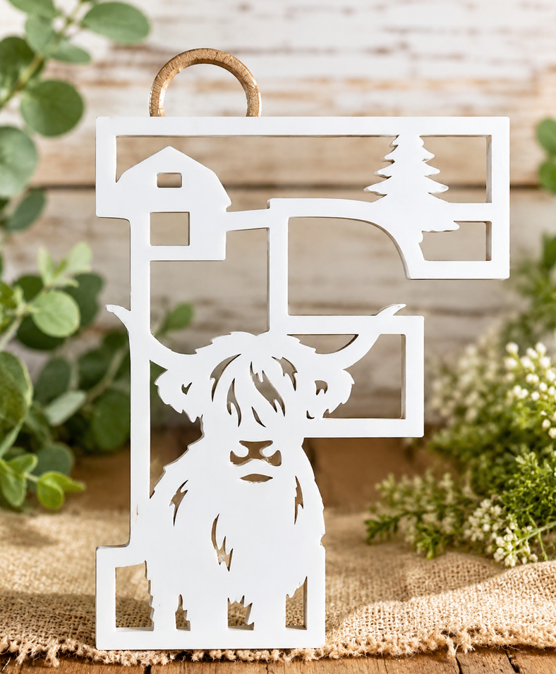 Highland Cow Letters A-Z